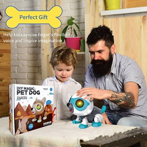 ربات اسباب بازی کنترلی سگ هوشمند مدل DIY Magic Pet Dog_اسباب بازی